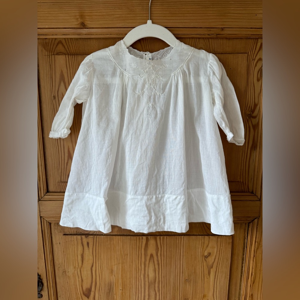 Antique Baby Cotton Christening Gown